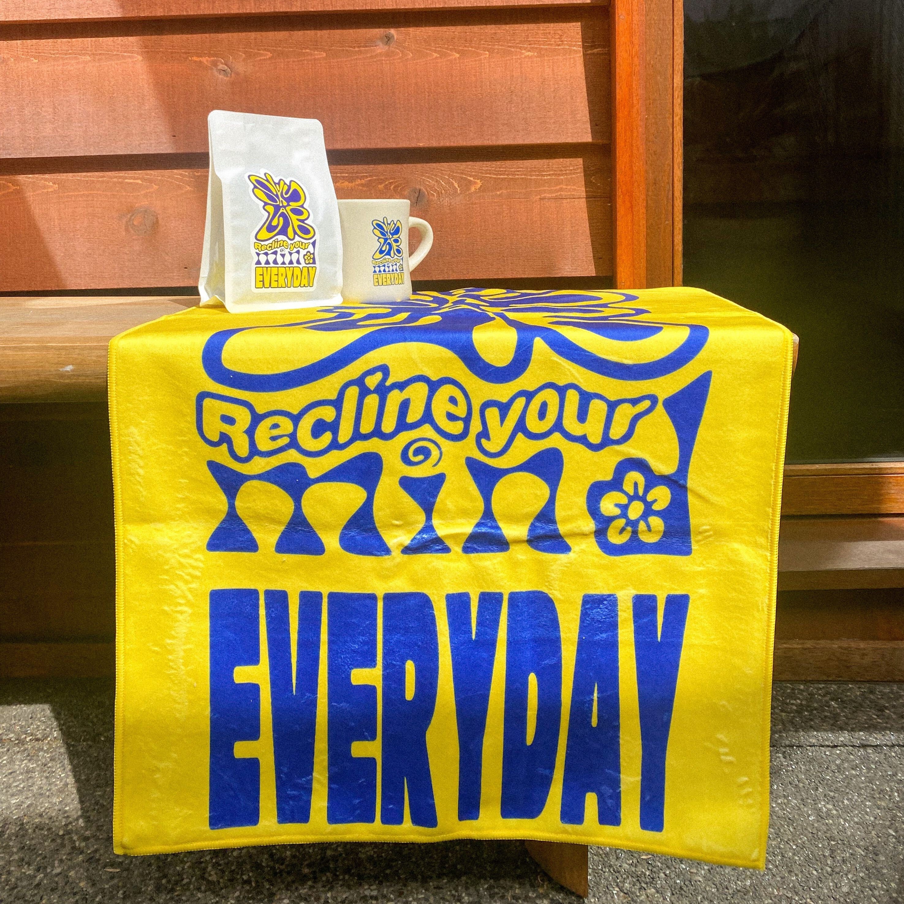 Skylab x Everyday “Recline Your Mind” Sauna Towel Yellow